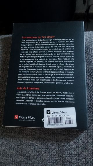 LAS AVENTURAS DE TOM SAWYER (AULA DE LITERATURA)