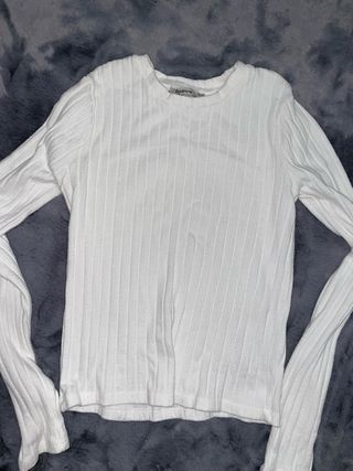 Blusa blanca Stradivarius - Talla S