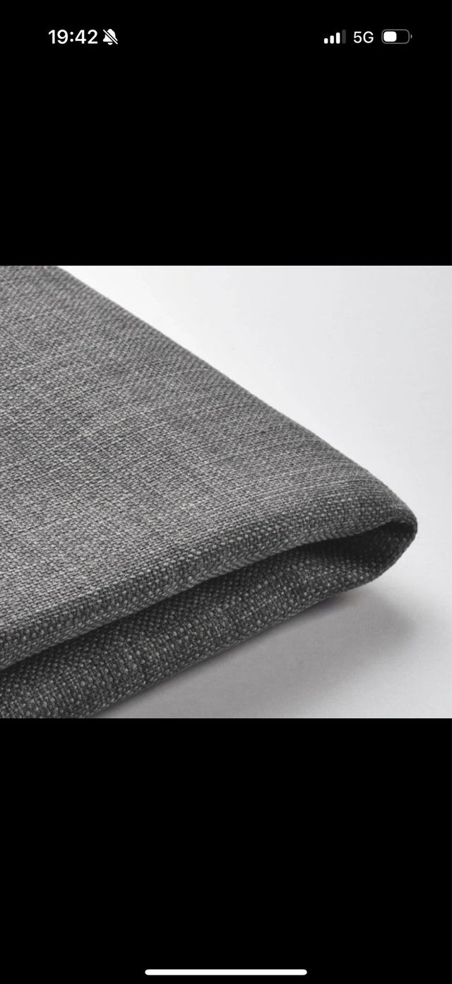 Funda sofá 3 plazas Ikea gris Skiftebo 