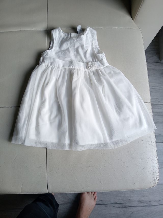 Vestido niña fiesta blanco
