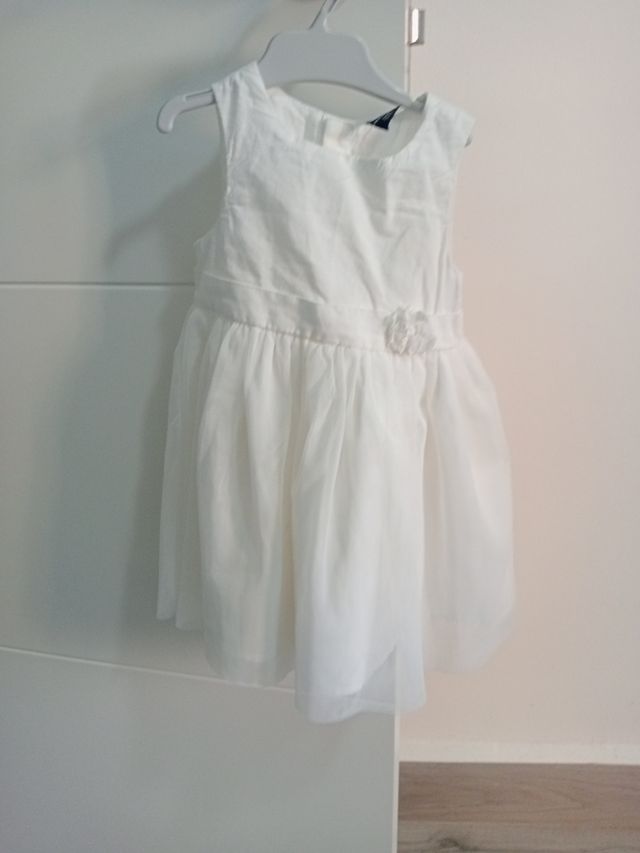 Vestido niña fiesta blanco
