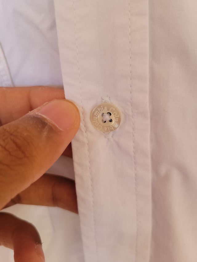 Camisa Columbia blanca XL - manga larga