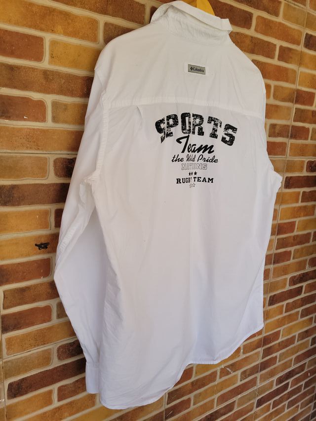 Camisa Columbia blanca XL - manga larga
