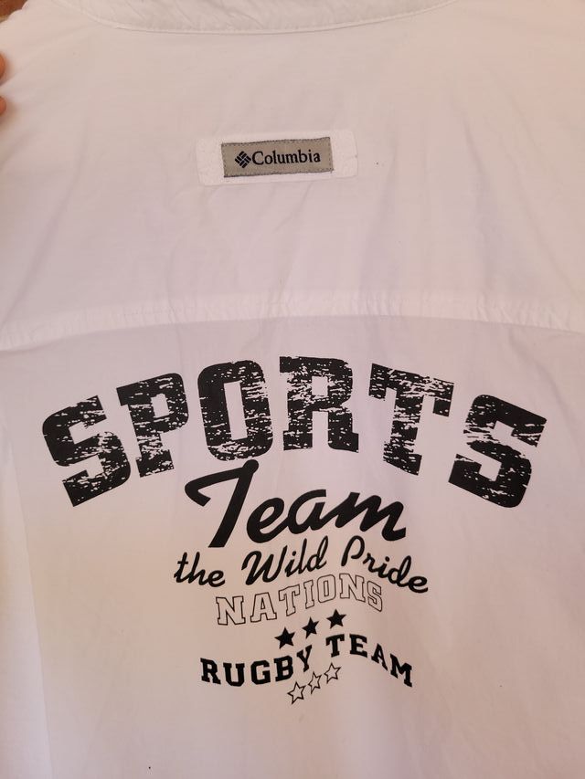 Camisa Columbia blanca XL - manga larga