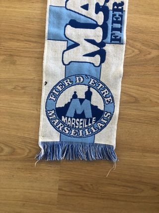 Bufanda Olympique Marsella - Azul y Blanca