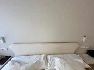Cabecero tapizado beig