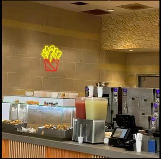 Lampada Neon LED - PATATINE FRITTE -