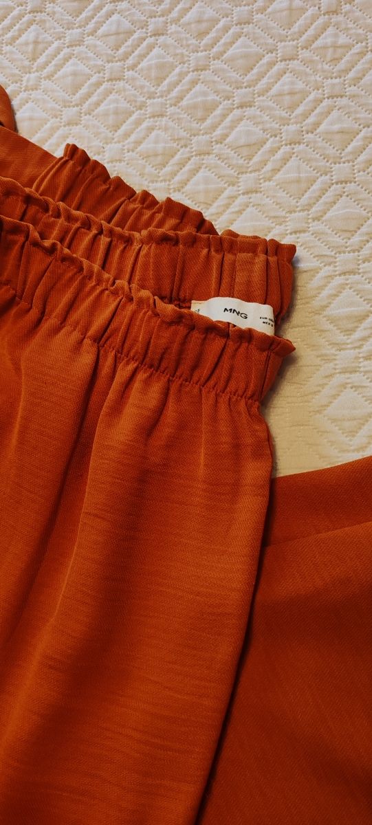 Pantalón Mango L - Naranja