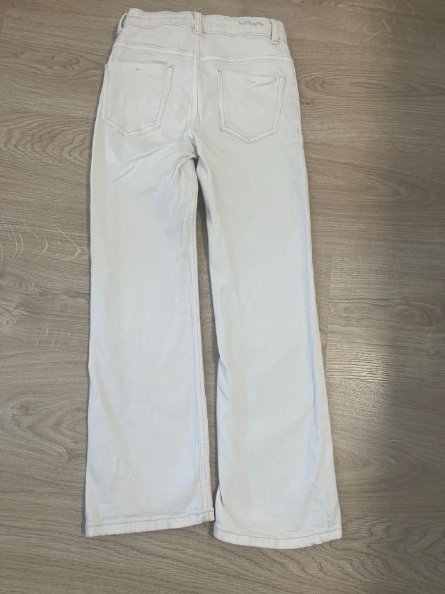 Jeans Mango Flare Blanco - Talla 11
