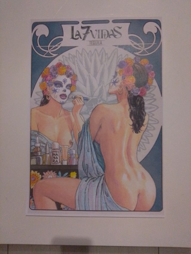 Poster La 7 Vidas Tequila Manara per J.Rose