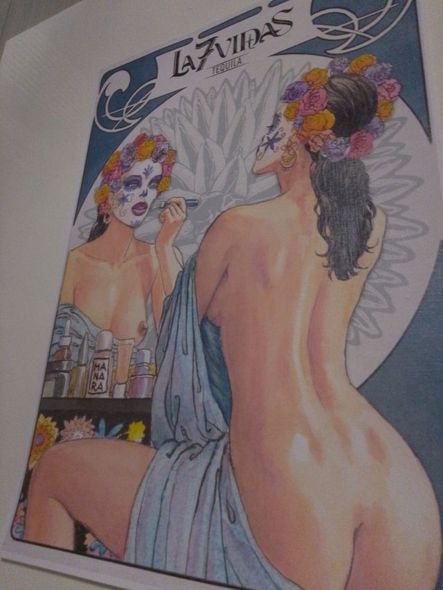 Poster La 7 Vidas Tequila Manara per J.Rose