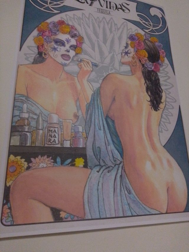 Poster La 7 Vidas Tequila Manara per J.Rose