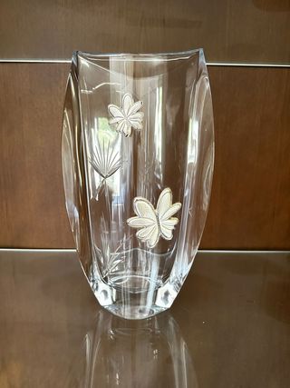 Jarrón cristal plata - Decorativo