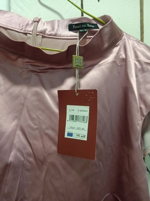 Blusa seda Pedro del Hierro rosa