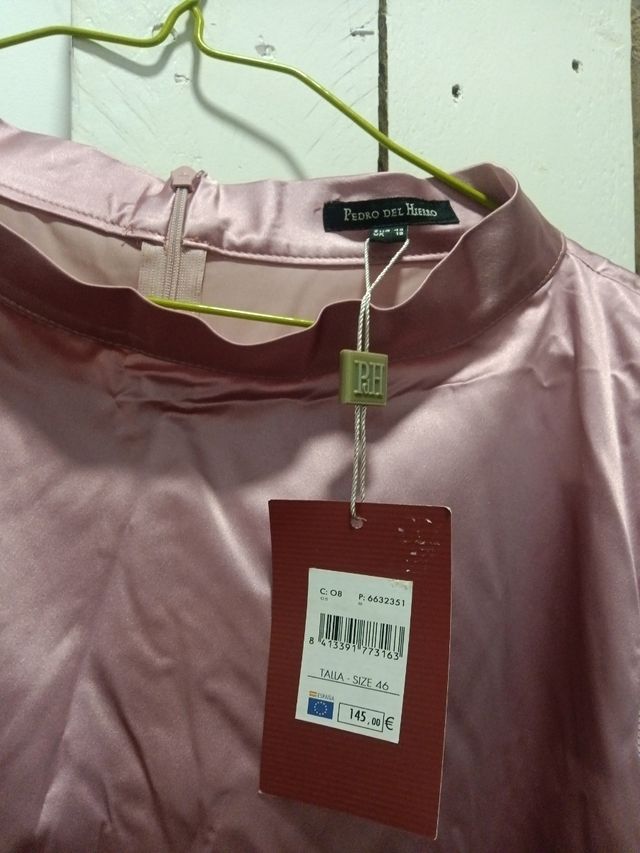 Blusa seda Pedro del Hierro rosa