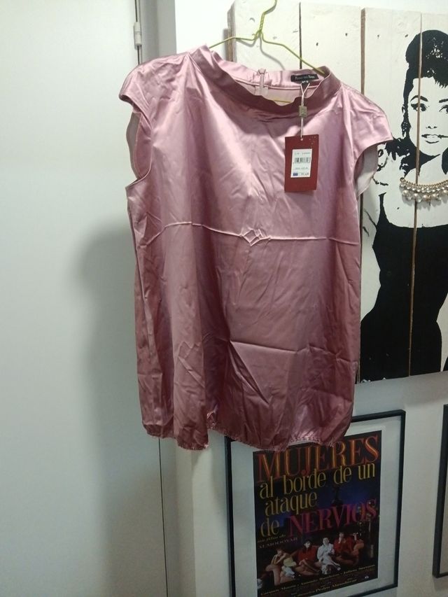 Blusa seda Pedro del Hierro rosa