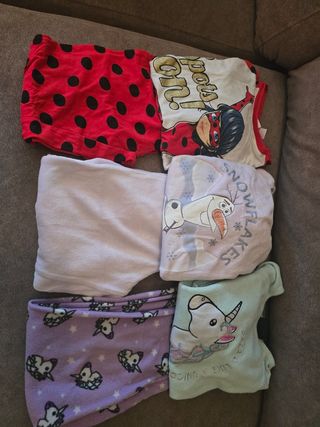 Pijamas niña (7-8 años) - 4 piezas