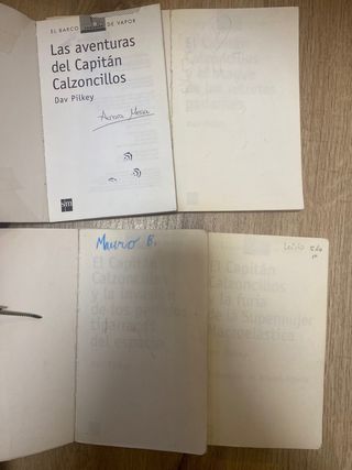 lote libros capitán calzoncillos