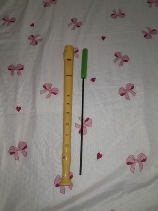 Flauta dulce + varilla limpieza