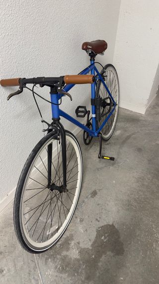 Bicicleta Fixie Azul Vintage