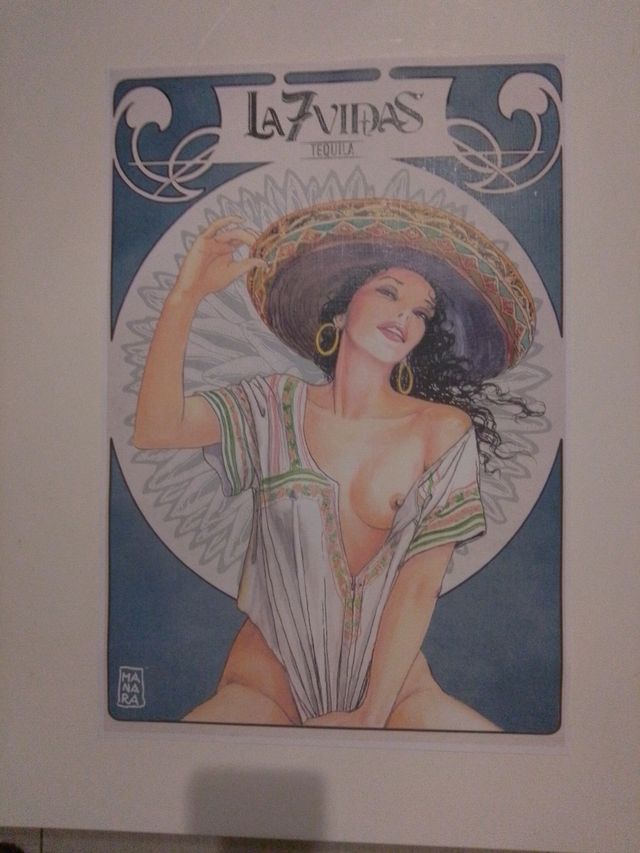 Poster La 7 Vidas Tequila - Manara per J.Rose