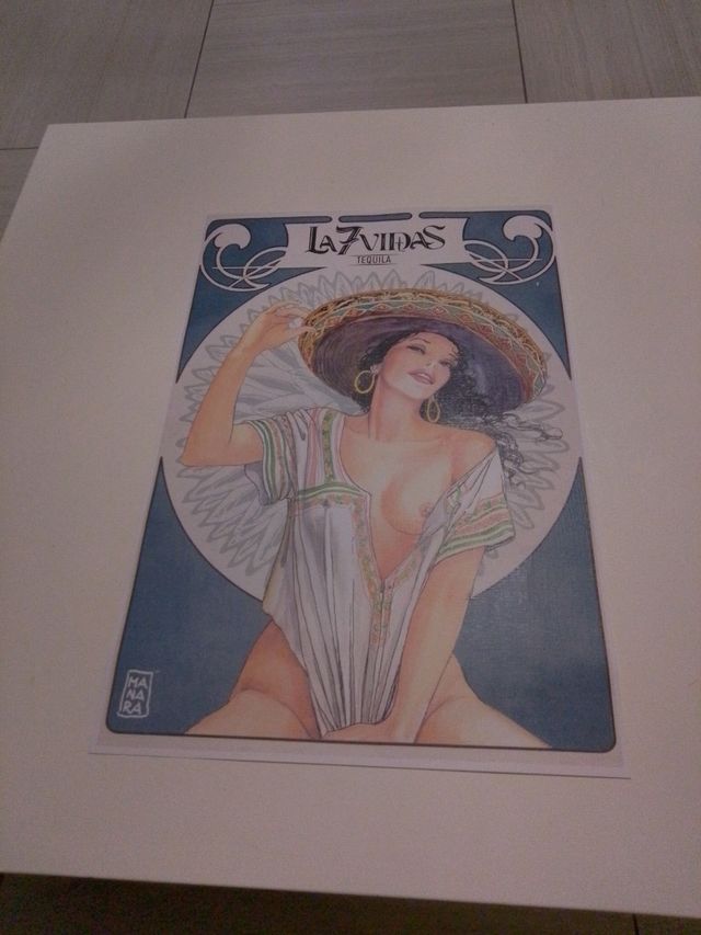 Poster La 7 Vidas Tequila - Manara per J.Rose