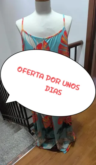 Vestido largo estampado - verano