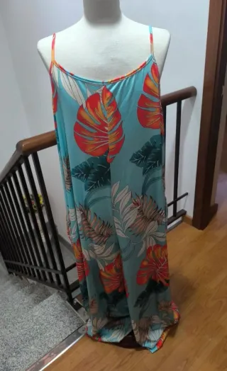 Vestido largo estampado - verano