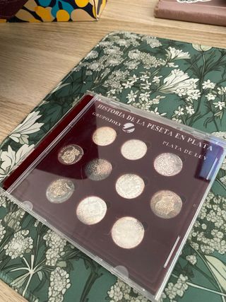 Historia de la peseta en plata (10 monedas)