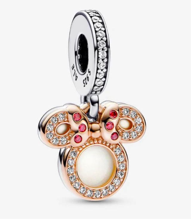 Charm Colgante Doble Silueta Minnie