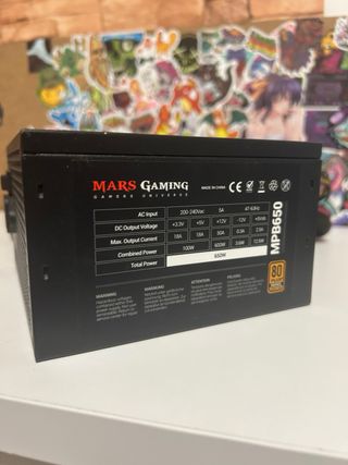 Fuente MARS GAMING MPB650 80+ Bronze