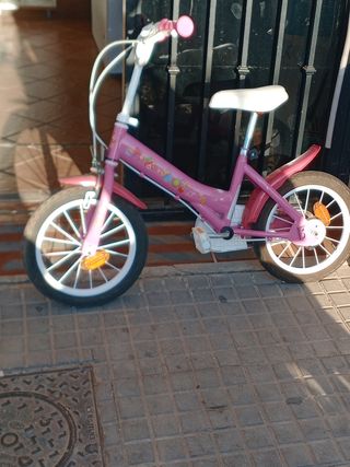Bicicleta niña 16" rosa