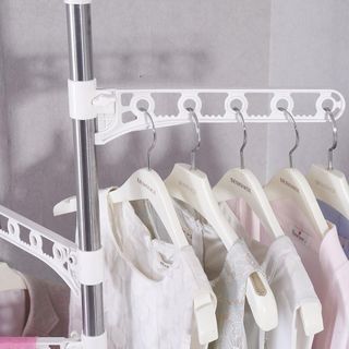 Perchero telescópico 4 brazos, 11 pinzas