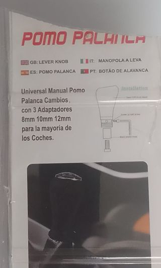 POMO PALANCA DE CAMBIOS UNIVERSAL