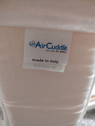 Cuna blanca de madera + colchón
