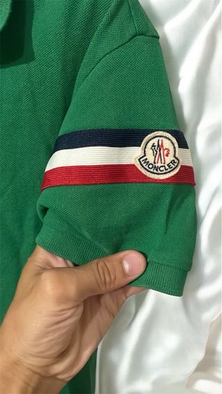 Polo Vintage Moncler colore verde, Taglia S