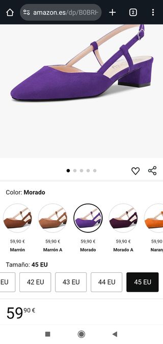 Zapatos tacón 45 - Morados