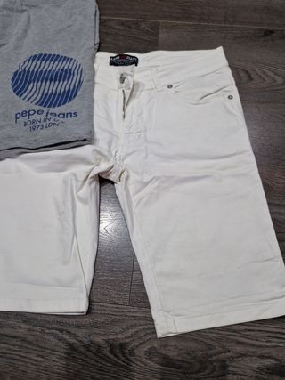 6 Bermudas niño talla 14 años.