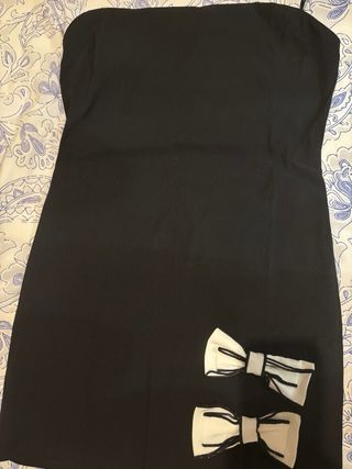 Vestido Zara negro - lazos