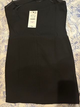 Vestido Zara negro - lazos