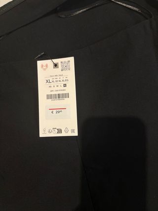Vestido Zara negro - lazos