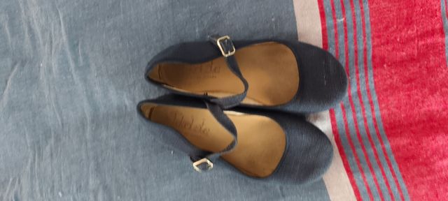 Merceditas niña Tokolate azules