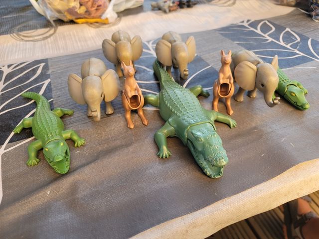 Playmobil: Cocodrilos, elefantes y canguros