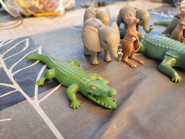 Playmobil: Cocodrilos, elefantes y canguros
