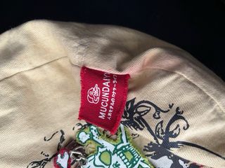 Bolso lona beige estampado