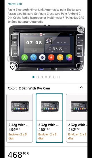 Radio Coche Android 7" GPS