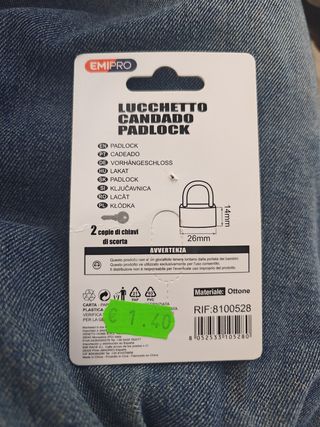 Candado 26mm - EMIPRO