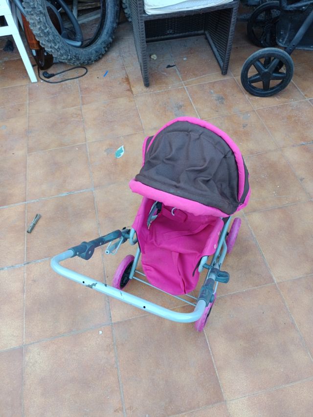 Carrito bebé niña rosa juguete