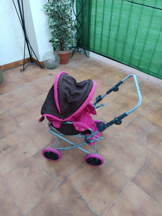 Carrito bebé niña rosa juguete