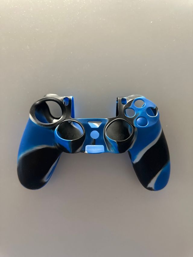 Funda Silicona PS4 (Azul-Negro)